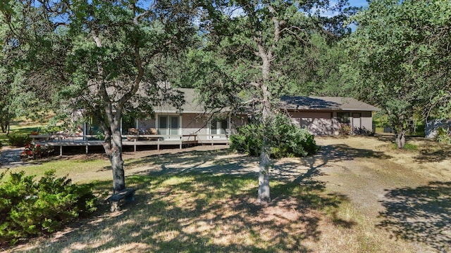 21030 Shangrila Dr, Red Bluff, CA 96080 - view of front of property with a wooden deck