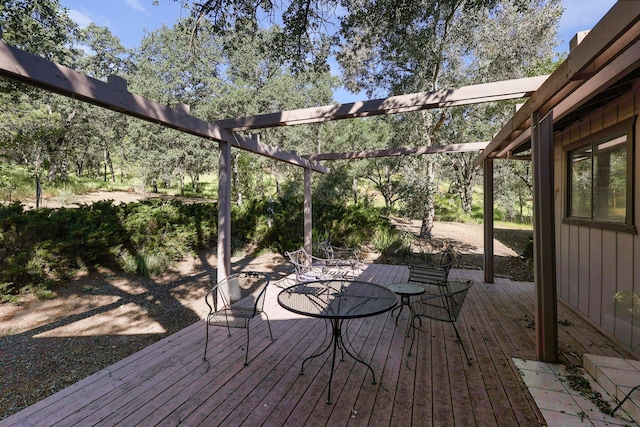 21030 Shangrila Dr, Red Bluff, CA 96080 - view of wooden terrace