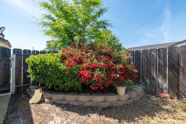 view of fenced backyard