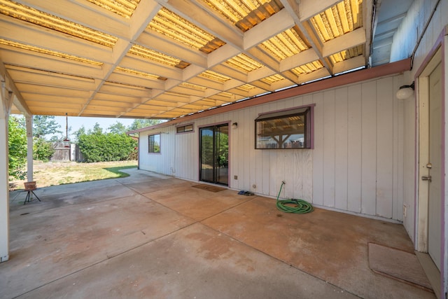view of patio with fence