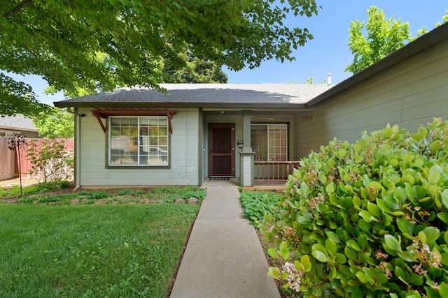 1946 Jeanae Ct, Redding, CA 96002 - property entrance with a shingled roof