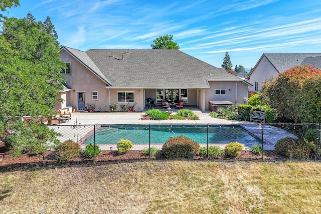 view of swimming pool with a patio and outdoor lounge area