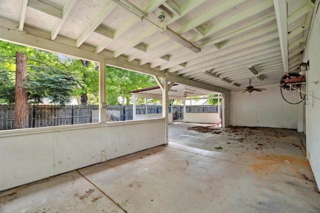 view of patio / terrace with a fenced backyard