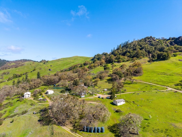 8686 Bell Springs Rd, Garberville, CA 95542 - aerial view of property and surrounding area with rural landscape