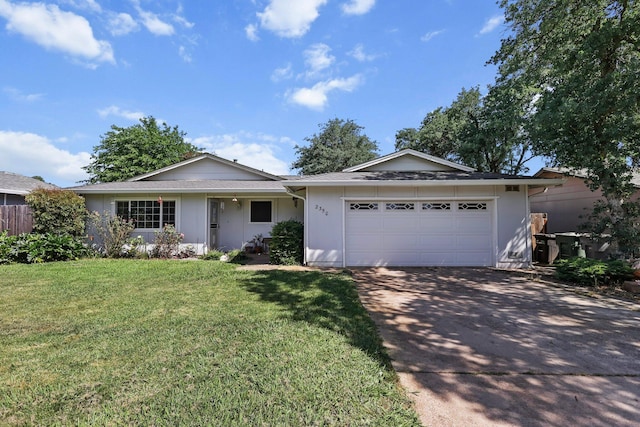 2350 Christian Ave, Redding, CA 96002 - ranch-style home with driveway, a garage, and a front yard