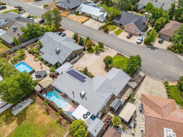 7597 Terra Linda Way, Redding, CA 96003 - aerial view of residential area with a pool area
