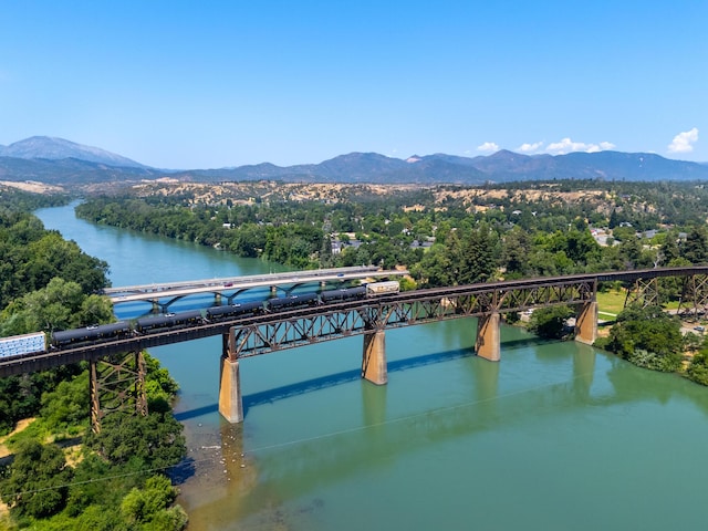 1836 Del Mar Ave, Redding, CA 96003 - water view featuring a notable bridge and a mountain backdrop