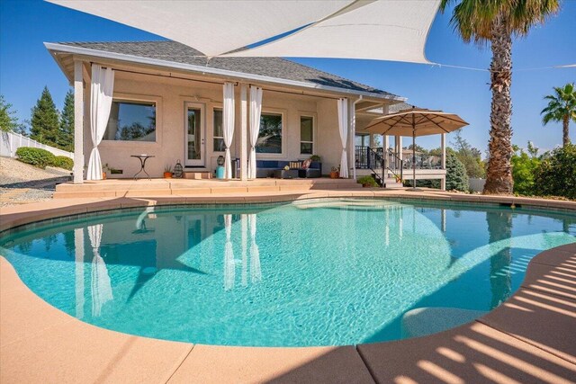 1235 Chandon Ct, Redding, CA 96003 - swimming pool with a patio