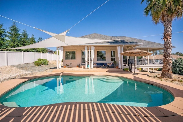 1235 Chandon Ct, Redding, CA 96003 - view of swimming pool featuring a patio