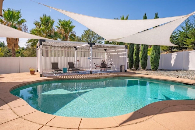 1235 Chandon Ct, Redding, CA 96003 - view of pool featuring a pergola and a patio area