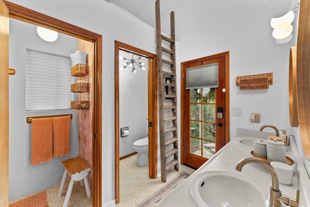 19697 Old Indian Trl, Redding, CA 96003 - bathroom with toilet and double vanity