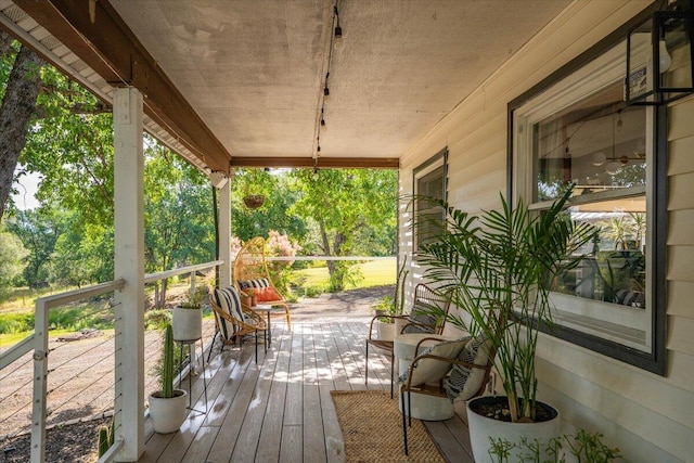 19697 Old Indian Trl, Redding, CA 96003 - deck featuring a porch