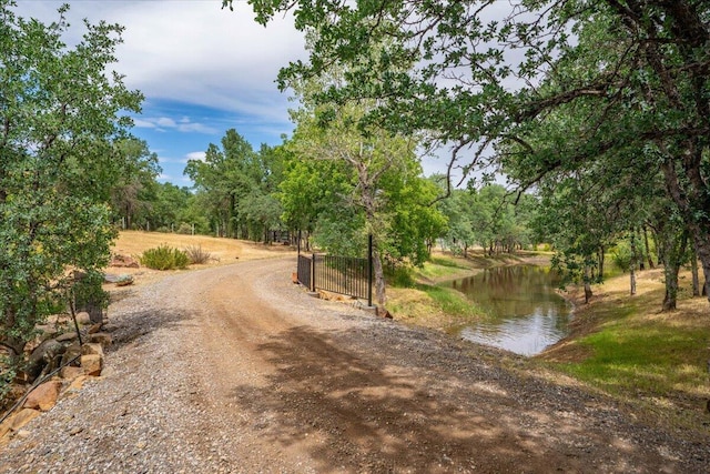 19697 Old Indian Trl, Redding, CA 96003 - view of dirt / gravel road featuring a water view