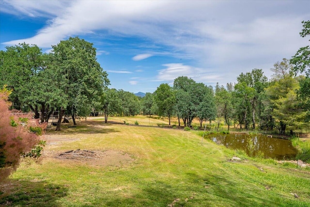 19697 Old Indian Trl, Redding, CA 96003 - view of yard featuring a water view