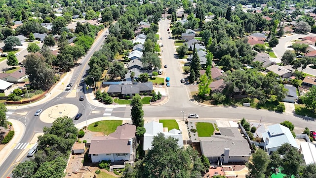 aerial perspective of suburban area