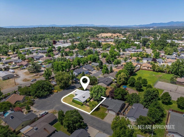 2682 Marvin Trl, Redding, CA 96001 - aerial perspective of suburban area featuring mountains