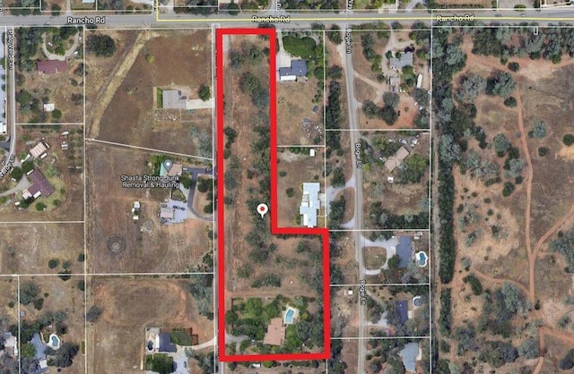 5165 Rancho Vista Way, Redding, CA 96002 - map / location featuring property parcel outlined