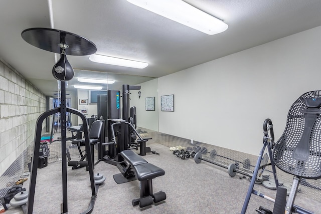 17917 Lakeshore Dr, Weed, CA 96094 - exercise room with carpet flooring