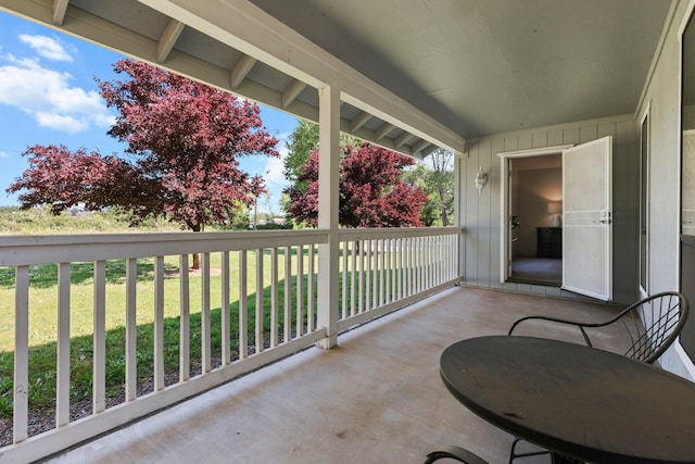 view of balcony