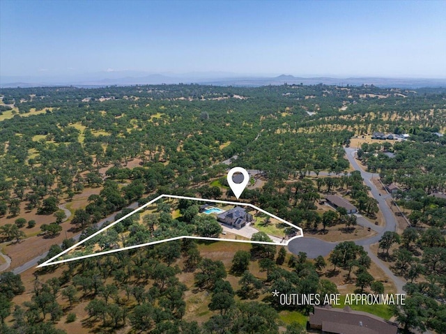 20030 Clay Ct, Cottonwood, CA 96022 - aerial view of property's location featuring property parcel outlined