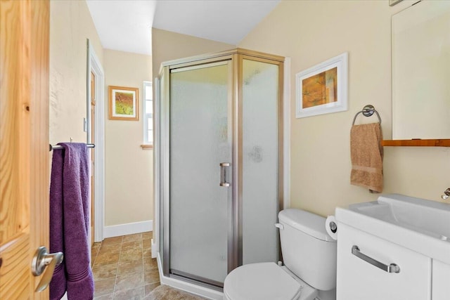 12876 E Fork Rd, French Gulch, CA 96033 - bathroom featuring a stall shower and toilet