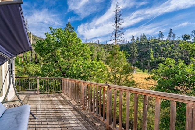 12876 E Fork Rd, French Gulch, CA 96033 - view of wooden terrace