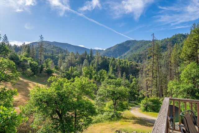 12876 E Fork Rd, French Gulch, CA 96033 - view of mountain background with a heavily wooded area
