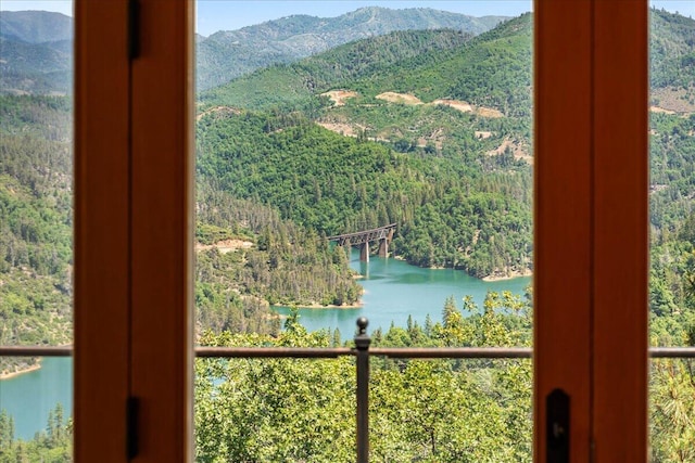 19028 Rocky Trl, Lakehead, CA 96051 - water view featuring mountains and a forest
