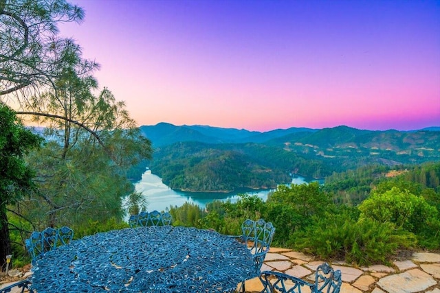 19028 Rocky Trl, Lakehead, CA 96051 - mountain view with a large body of water and a heavily wooded area