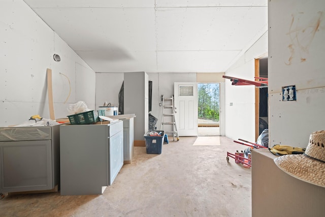 13599 Oak Run Rd, Oak Run, CA 96069 - interior space with concrete floors