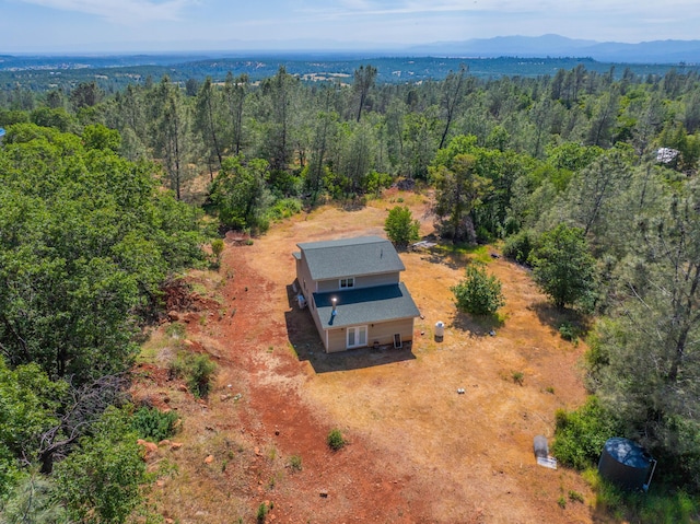 13599 Oak Run Rd, Oak Run, CA 96069 - aerial view of property and surrounding area with a forest and a mountain backdrop