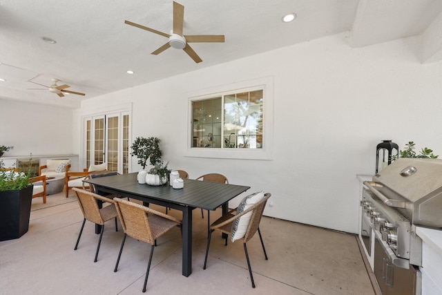 2154 Harvard Way, Redding, CA 96003 - dining room featuring a ceiling fan and recessed lighting