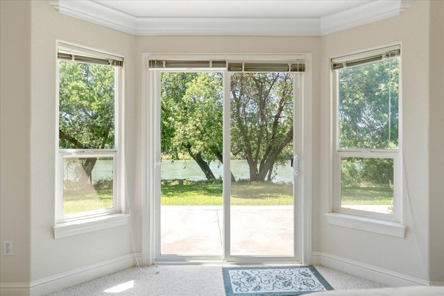 110 Agua Verdi Dr, Red Bluff, CA 96080 - doorway with baseboards and healthy amount of natural light