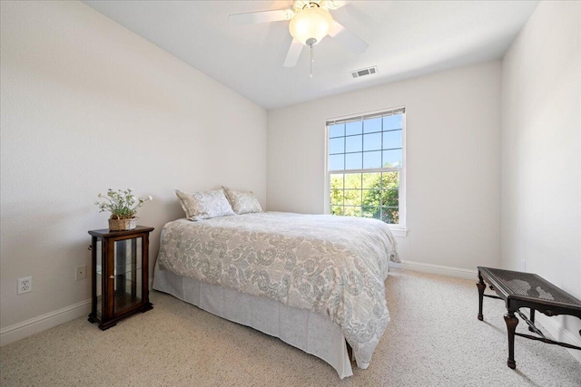 110 Agua Verdi Dr, Red Bluff, CA 96080 - bedroom featuring light carpet, baseboards, and a ceiling fan