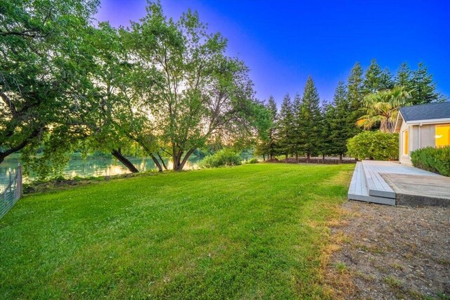 110 Agua Verdi Dr, Red Bluff, CA 96080 - view of yard featuring a deck