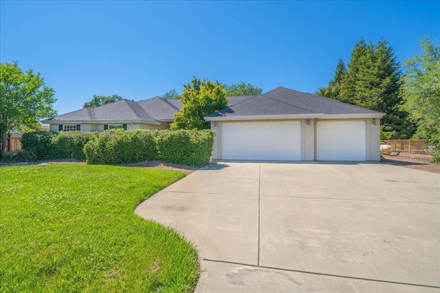 110 Agua Verdi Dr, Red Bluff, CA 96080 - view of front of property featuring a detached garage and stucco siding