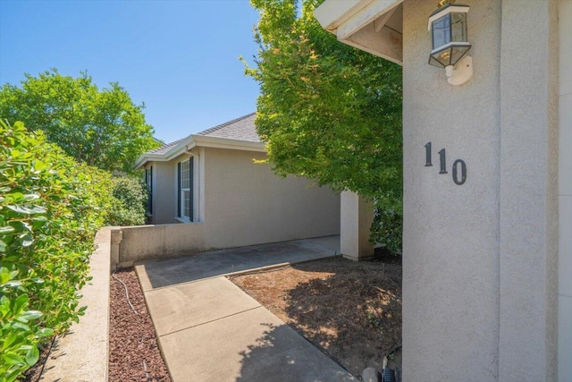 110 Agua Verdi Dr, Red Bluff, CA 96080 - view of property exterior with stucco siding