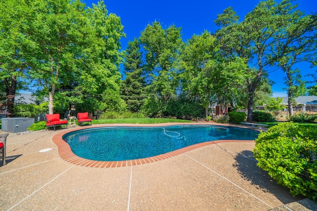 2990 Forest Hills Dr, Redding, CA 96002 - swimming pool featuring a patio area and a diving board