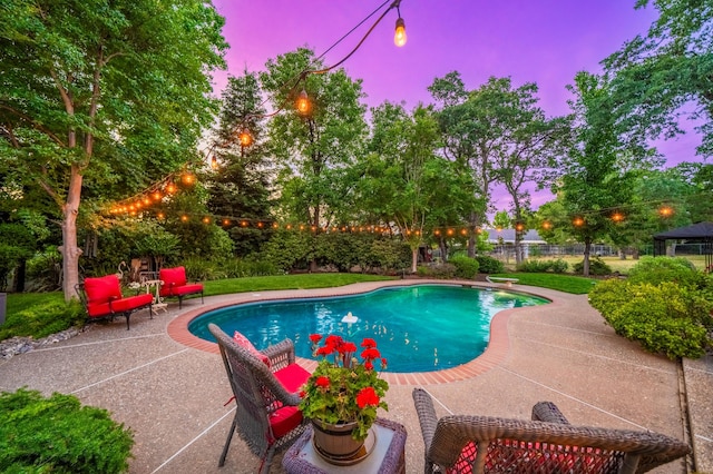 2990 Forest Hills Dr, Redding, CA 96002 - view of pool with a patio area and fence