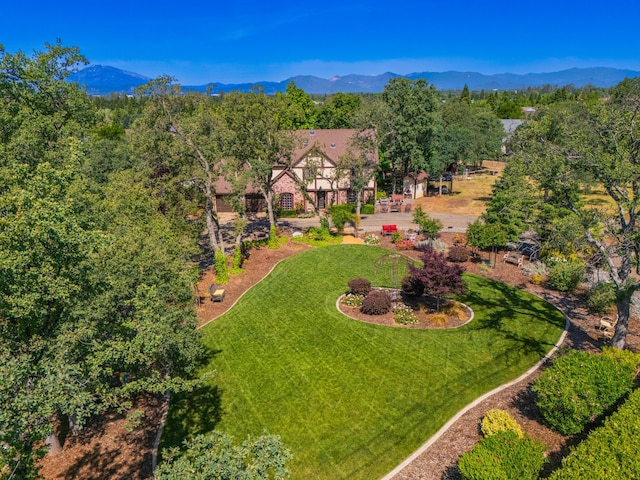 2990 Forest Hills Dr, Redding, CA 96002 - view from above of property with a mountainous background