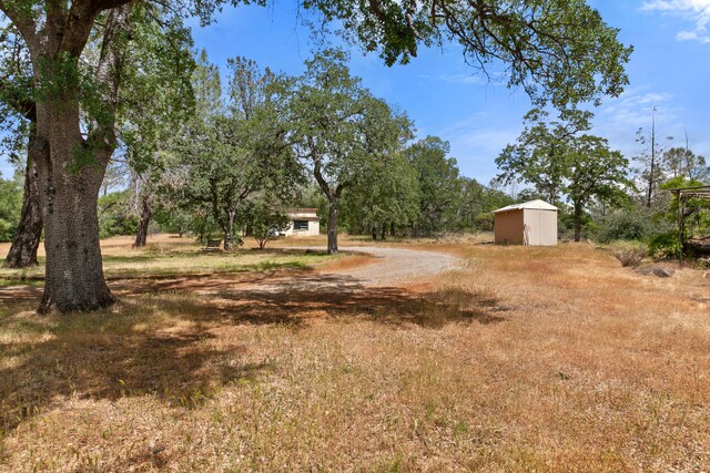 27339 Hobart Rd, Shingletown, CA 96088 - view of yard featuring an outbuilding