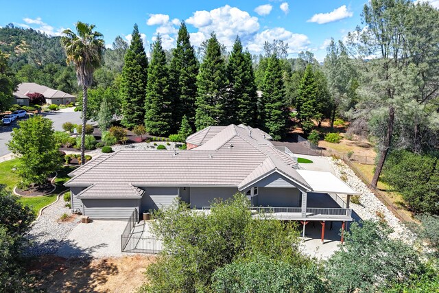 view of subject property