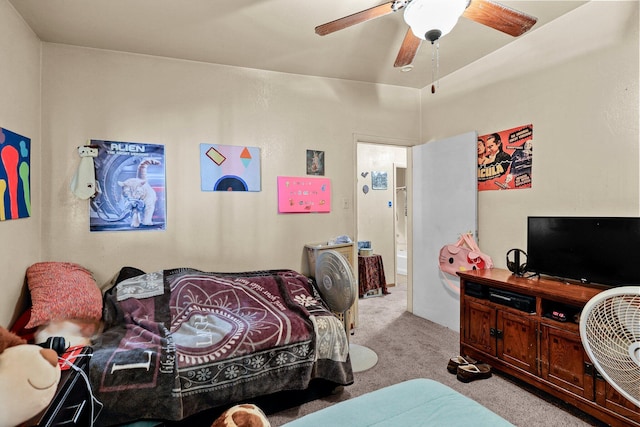 1704 Ashby Rd, Shasta Lake, CA 96019 - carpeted bedroom featuring a ceiling fan