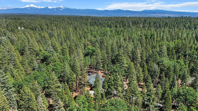 7185 Whispering Winds Ct, Shingletown, CA 96088 - bird's eye view of a forest and mountains