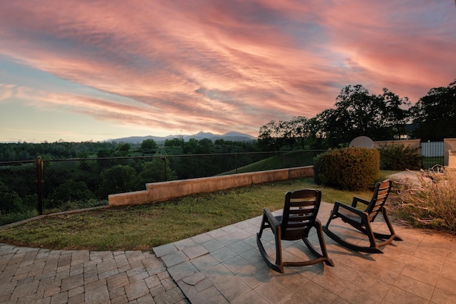 4684 Oak Glen Dr, Redding, CA 96001 - view of patio with a mountain view