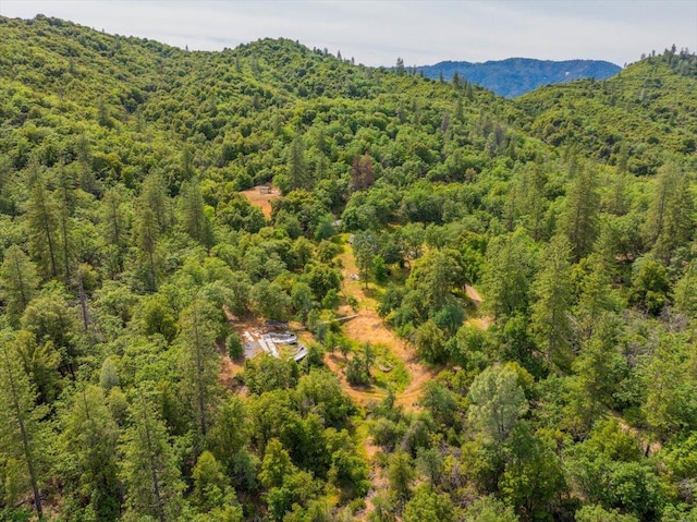 17171 Flanagan Rd, Redding, CA 96003 - aerial view of a forest and a mountain backdrop