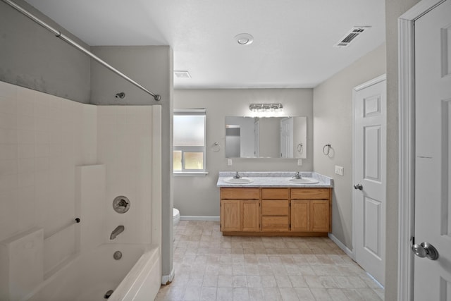 1706 Stanton Dr, Shasta Lake, CA 96019 - full bath featuring shower / tub combination and double vanity