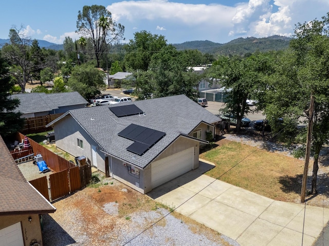 1706 Stanton Dr, Shasta Lake, CA 96019 - aerial view of property and surrounding area with mountains