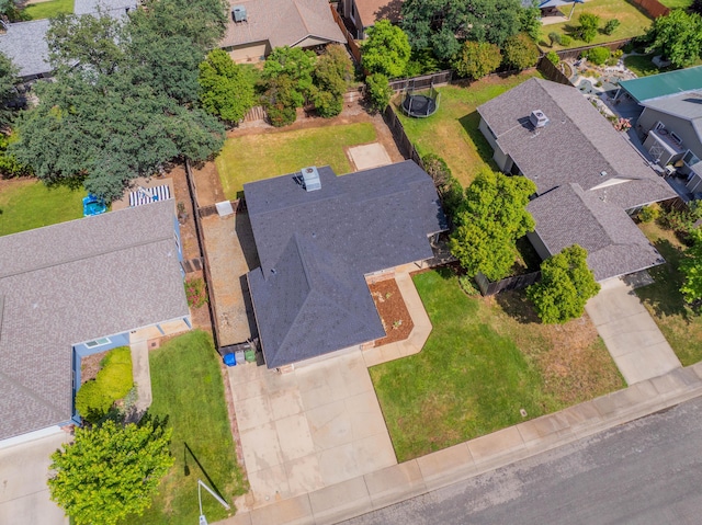 aerial view of residential area