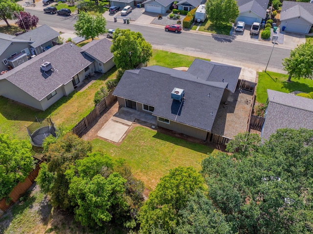 aerial view of residential area